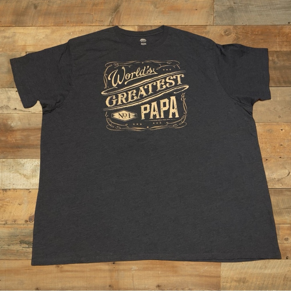 Fathers Day Worlds Greatest Papa Dad Bear Whiskey Logo Shirt Celebration Gift